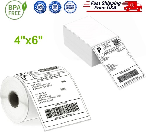 Direct thermal shipping - 4"x6",