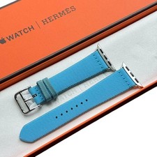 Apple Watch Hermès Single Tour Twill Jump Blue Jean Band 38/40/41/42 mm