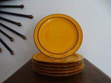 6 assiettes à dessert faience THOMAS Germany vintage années 1950 - Ø 19,5 cm