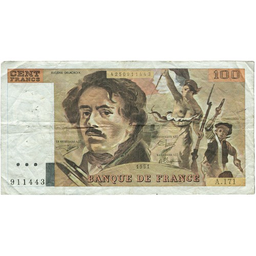 France 100 francs delacroix - 100,