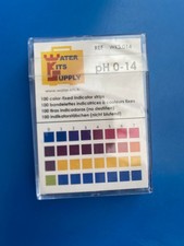 WATER KITS SUPPLY 100 BANDELETTES ANALYSES 4 PAVES COULEUR PH 0-14 PISCINE, SPA