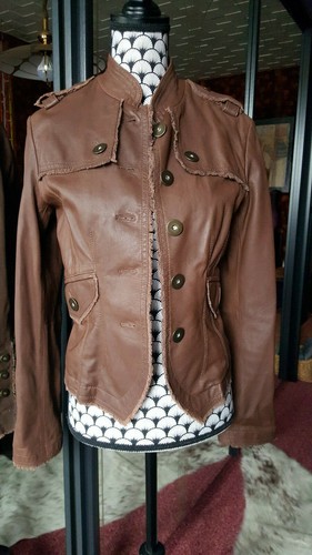 Veste cuir véritable - veste,