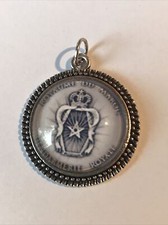 Pendentif médaillon métal - pendentif,