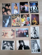 LOT 14 CARTES POSTALES NEUVES MICK JAGGER COLLECTION GROUPE ROLLING STONES ROCK