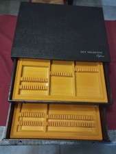 Coffret écrin vide Noir  2 Tiroirs pour 74 Couverts Guy Degrenne Ou Autres 