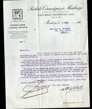 MAUBEUGE-DOUZIES (59) USINE / CERAMIQUE CARRELAGE MOSAIQUE "PRODUITS CERAMIQUES"