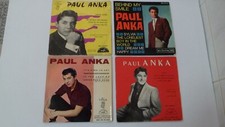 Lot collection de 4 disques vinyles EP 45T 7" de Paul Anka