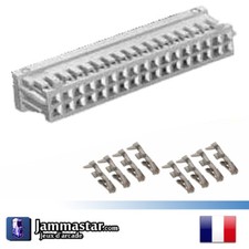 Connecteur CAPCOM CPS2 / 3 Femelle + 8 cosses - Female Kick Harness Connector