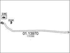 TUYAU D'éCHAPPEMENT PEUGEOT