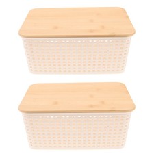 Lot de 2 bacs de rangement pour pommes de terre oignons – Contenants