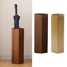 Porte-parapluie en bois, étanche, Portable, robuste, seau de rangement, pour