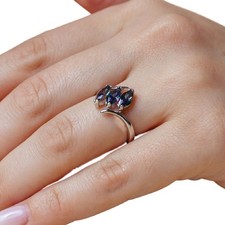 Bague en Argent W / Trois