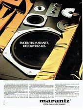 PUBLICITE ADVERTISING 027  1980   les enceintes  Marantz