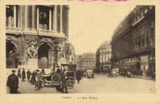 PC JUDAICA, PARIS, LA RUE HALÉVY, Vintage Postcard (b39696)