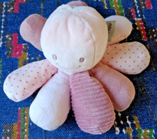 ST7/ DOUDOU PELUCHE NATTOU GRELOT PIEUVRE ROSE KOM 9