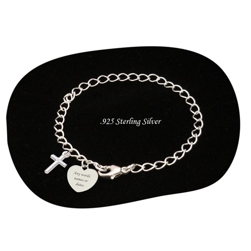 Bracelet argent gravé avec - bracelet,