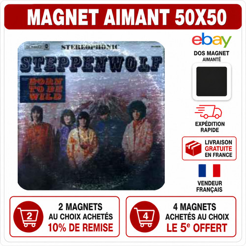 Magnet steppenwolf 5x5 cm - magnet,