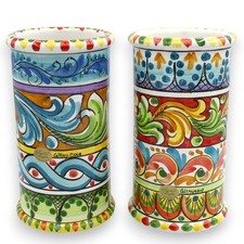 Porte- Louche en Céramique Caltagirone, H 20 X Ø 10 CM Ca (1Unità) Avec Bordure,