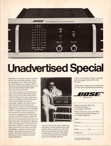 1980 bose model 1800 - 1980,