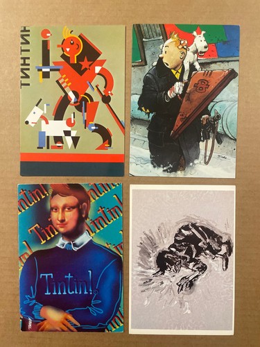 Tintin cartes postales - cartes,