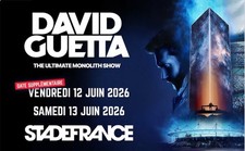 Places David Guetta carre or 12/06/26 stade de france