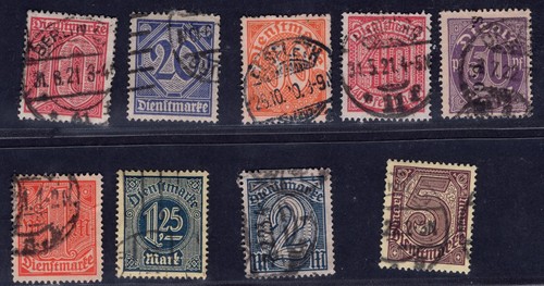 Lot timbres service du - timbres,