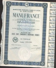 MANUFRANCE, Armement & Cycles (SAINT-ETIENNE LOIRE 42) (T)