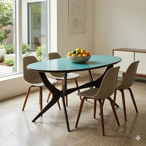 Table basse vintage hêtre - table,