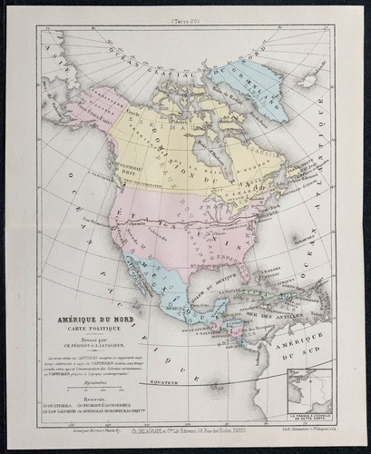 1874 carte politique - 1874, de