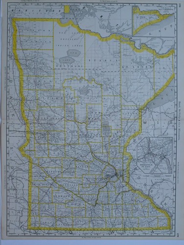 1890 original usa état carte - 1890,