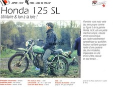 Fiche Moto : HONDA SL 125 1972