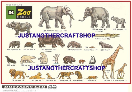 Britains modèle zoo animaux - modèle,