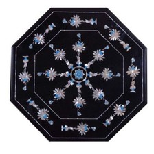 Table Basse En Marbre Noir À