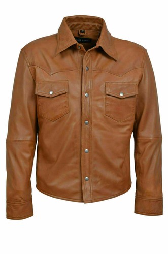 Nouvelle chemise cuir - en,