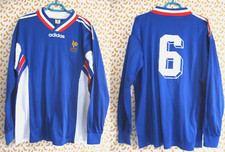 Maillot EQUIPE DE FRANCE Espoir porté 1996 Domicile Vintage Adidas Jersey - L