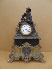 ancienne pendule bronze doré