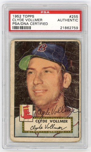 1952 topps 255 - #255, vollmer