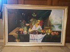 Grand tableau nature morte hst - tableau,