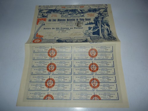 Ancien bon porteur action - au,