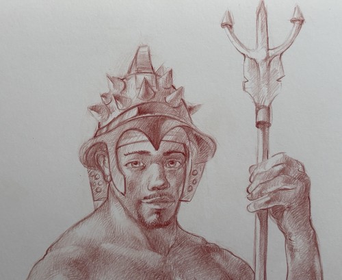 Dessin originale peintre - du,