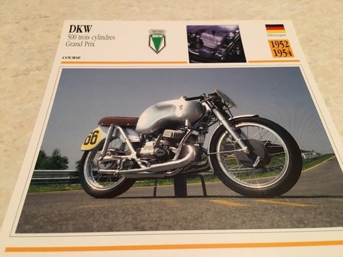 Carte moto dkw 500 cylindres - moto, 3