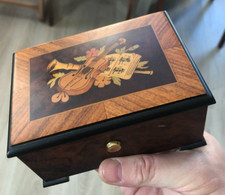 Petite boite à musique Reuge Music marqueterie "The magic flute" swiss