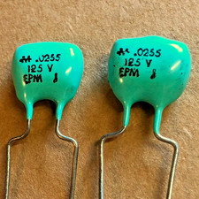 2 Condensateurs MALLORY Blue