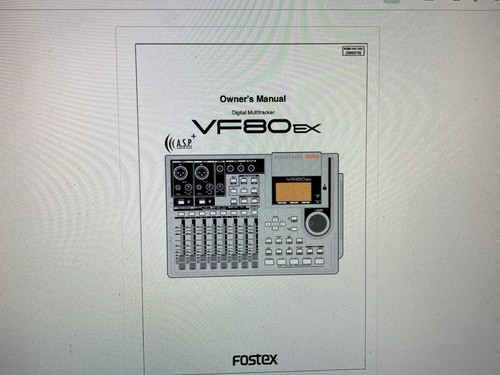 Fostex vf80ex user manual - fostex,