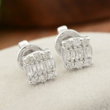 0.27Ct Baguette Rond Serti