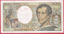 Billet 200 Francs Montesquieu