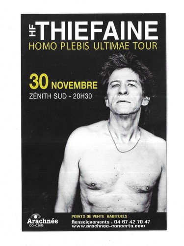 Rare flyer thiefaine en - /, :
