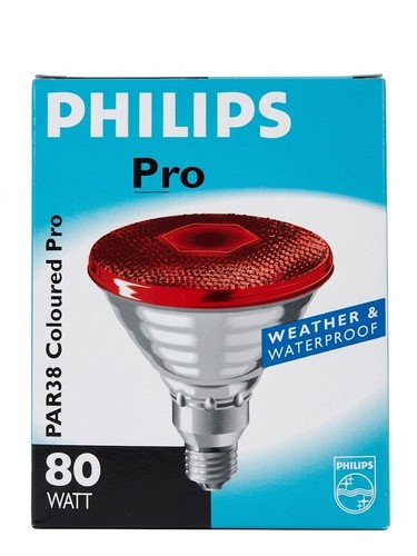Philips par38 80w - par38, rouge