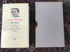 LA PLÉIADE      ANDRÉ MALRAUX      ROMANS        1982
