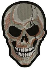 Patch écusson skull tête de mort patche dorsal dos grande taille brodé